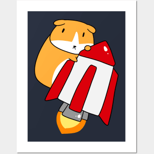 Rocket Guinea Pig Posters and Art